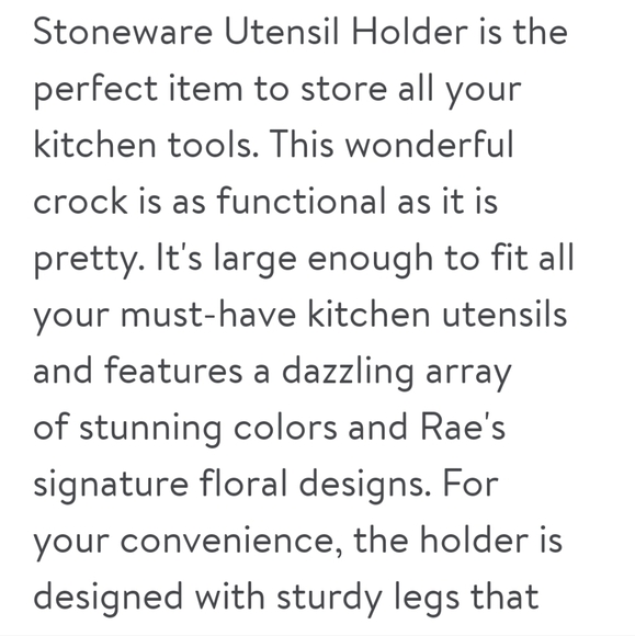 ❤️ New Pioneer Woman Floral Utensils Holder - Picture 3 of 10